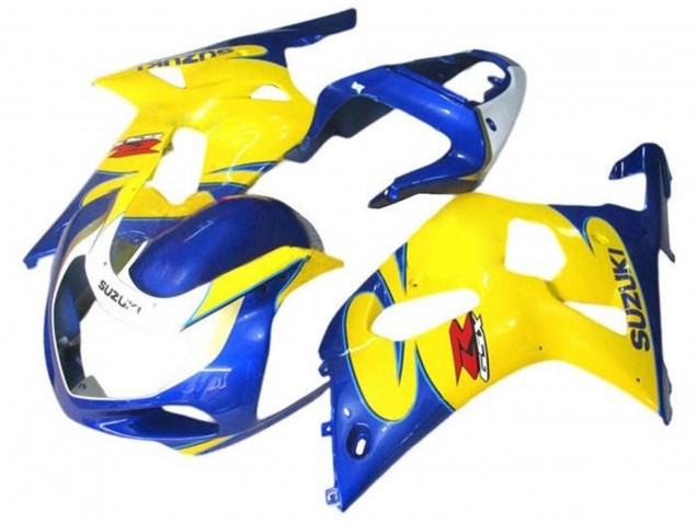 Carenado Moto Suzuki GSXR 600 / GSXR 750 2001-2003 - Azul Amarillo Blanco