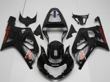 Carenado Moto Suzuki GSXR 600 / GSXR 750 2001-2003 - Negro Brillante Rojo
