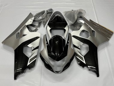 Carenado Moto Suzuki GSXR 600 / GSXR 750 2001-2003 - Plata Negro Brillante