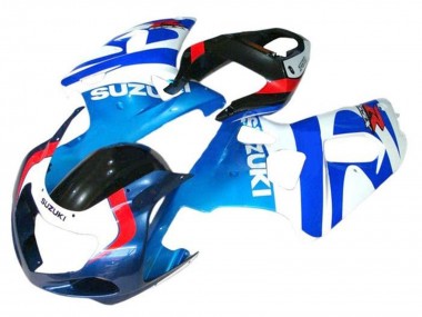 Carenado Moto Suzuki GSXR 600 / GSXR 750 2001-2003 - Blanco Azul Rojo Negro