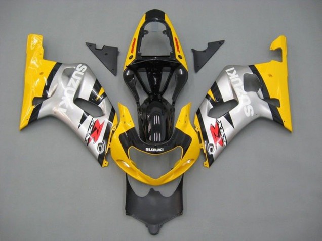 Carenado Moto Suzuki GSXR 600 / GSXR 750 2001-2003 - Amarillo Plata Negro Brillante Rojo