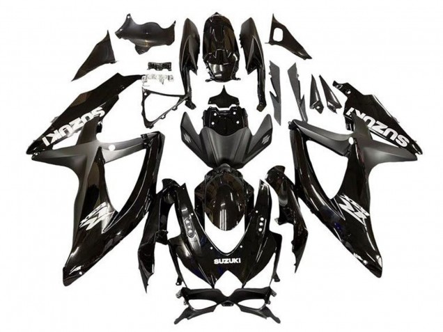 Carenados Moto Suzuki GSXR 600 / GSXR 750 2008-2010 - Negro Brillante Negro Mate