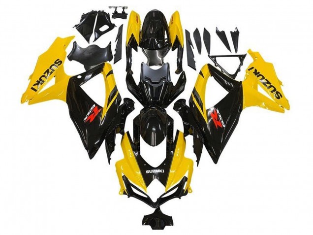 Carenado Moto Suzuki GSXR 600 / GSXR 750 2008-2010 - Amarillo Negro Brillante Rojo