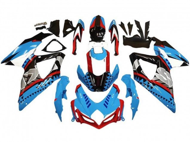 Carenado Moto Suzuki GSXR 600 / GSXR 750 2008-2010 - Azul Rojo Negro Shape