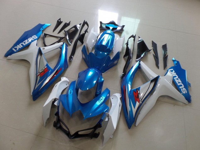 Carenados Moto Suzuki GSXR 600 / GSXR 750 2008-2010 - Blanco Azul Claro Rojo