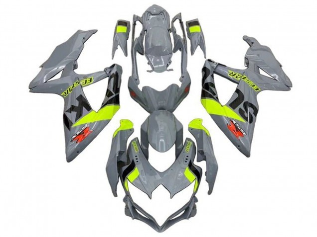 Carenado Moto Suzuki GSXR 600 / GSXR 750 2008-2010 - Nardo Gris Neon Amarillo Negro Rojo