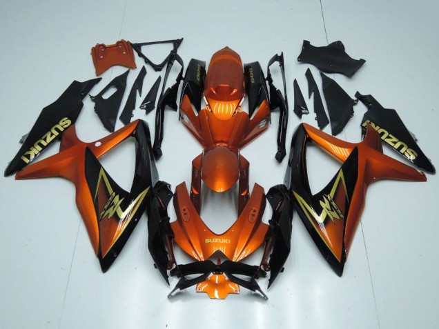 Carenado Moto Suzuki GSXR 600 / GSXR 750 2008-2010 - Naranja Oro Negro