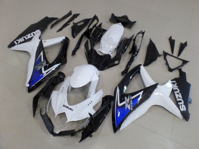 Carenado Moto Suzuki GSXR 600 / GSXR 750 2008-2010 - Blanco Azul Negro Brillante