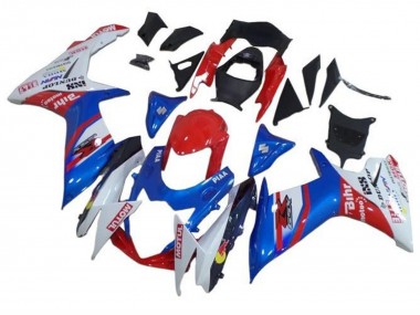 Carenado Moto Suzuki GSXR 600 / GSXR 750 2011-2024 - Azul Blanco Rojo Motul
