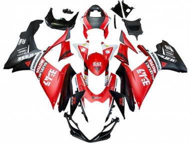 Carenado Moto Suzuki GSXR 600 / GSXR 750 2011-2024 - Rojo Blanco Negro Motul
