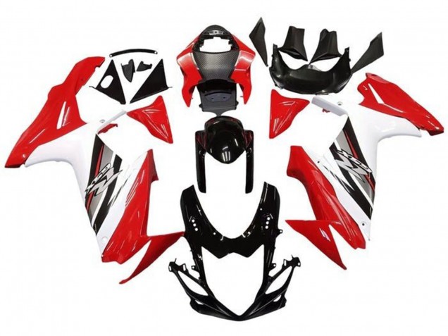 Carenados Moto Suzuki GSXR 600 / GSXR 750 2011-2024 - Rojo Blanco Negro