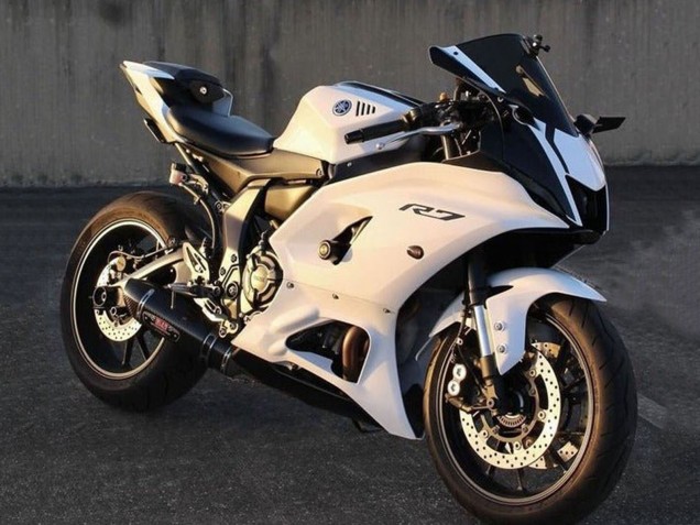 Carenado Moto Yamaha YZF R7 2021-2024 - Blanco Negro
