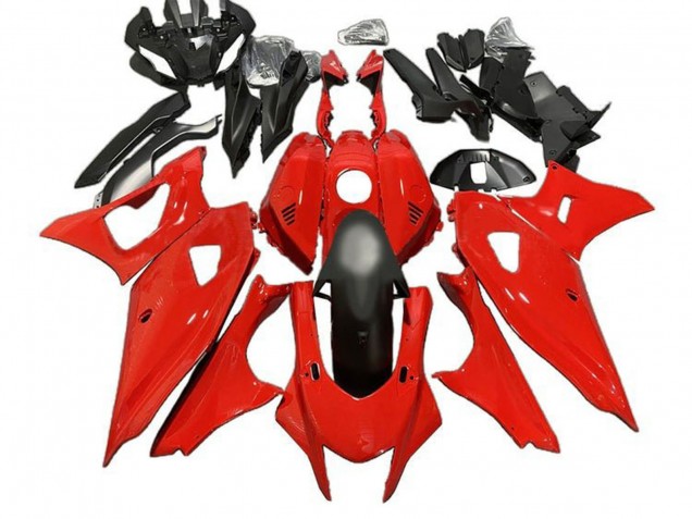 Carenado Moto Yamaha YZF R7 2021-2024 - Rojo Negro Mate