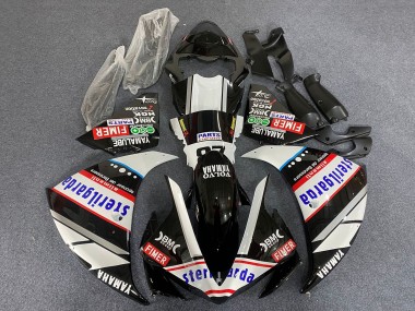 Carenado Moto Yamaha YZF 1000 R1 2009-2011 - Blanco Negro Rojo Sterilgarda Carrera