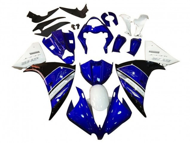 Carenado Moto Yamaha YZF 1000 R1 2009-2011 - Blanco Azul Negro GYTR
