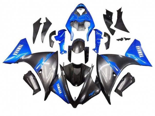 Carenado Moto Yamaha YZF 1000 R1 2009-2011 - Azul Gris Negro