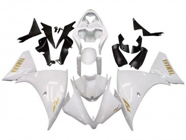 Carenado Moto Yamaha YZF 1000 R1 2009-2011 - Blanco Oro Calcomanía