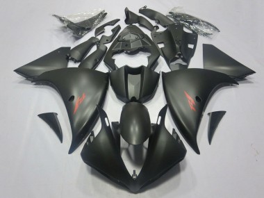 Carenado Moto Yamaha YZF 1000 R1 2009-2011 - Negro Mate Rojo Calcomanía
