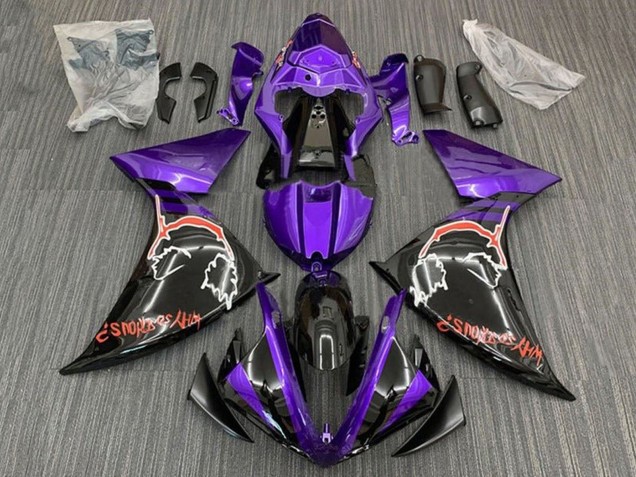 Carenado Moto Yamaha YZF 1000 R1 2009-2011 - Púrpura Negro Rojo Joker