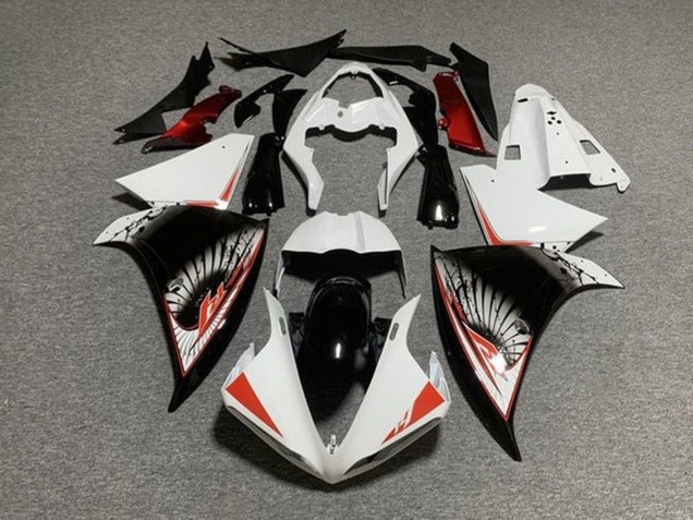 Carenados Moto Yamaha YZF 1000 R1 2012-2014 - Blanco Rojo Negro