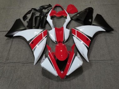 Carenado Moto Yamaha YZF 1000 R1 2012-2014 - Rojo Blanco Negro Mate