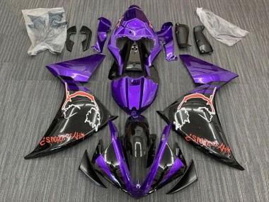 Carenado Moto Yamaha YZF 1000 R1 2012-2014 - Púrpura Negro Brillante Rojo Joker