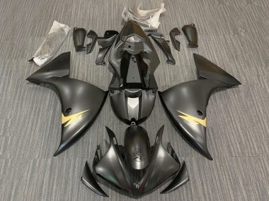 Carenado Moto Yamaha YZF 1000 R1 2012-2014 - Negro Mate Oro