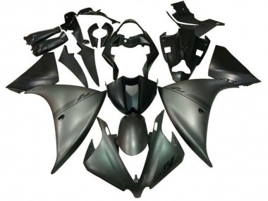 Carenado Moto Yamaha YZF 1000 R1 2012-2014 - Gris Mate Negro Mate