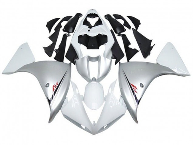 Carenado Moto Yamaha YZF 1000 R1 2012-2014 - Plata Blanco