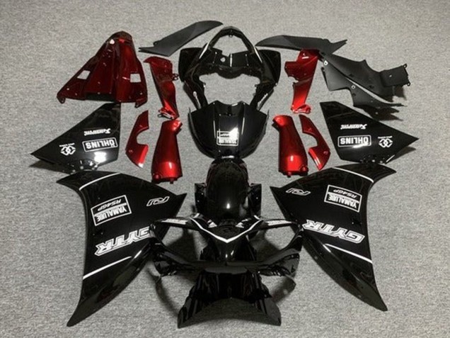 Carenado Moto Yamaha YZF 1000 R1 2012-2014 - Negro Brillante Rojo Blanco GYTR Yamalube QHLINS
