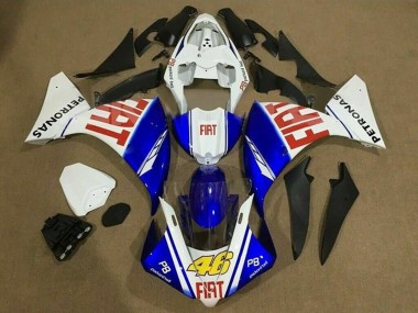 Carenado Moto Yamaha YZF 1000 R1 2012-2014 - Blanco Azul Rojo Fiat 46