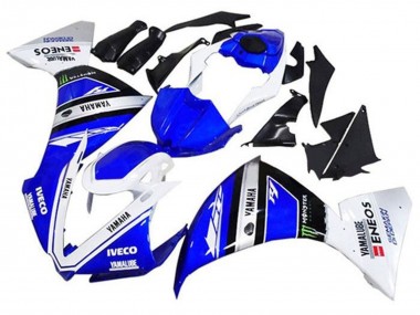 Carenado Moto Yamaha YZF 1000 R1 2012-2014 - Azul Blanco Negro Verde IVECO Yamalube Monstruo