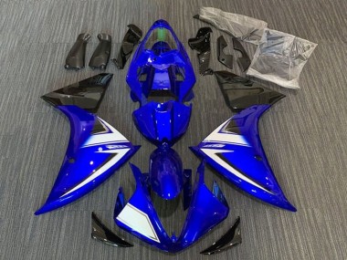 Carenado Moto Yamaha YZF 1000 R1 2012-2014 - Azul Blanco Negro Raya