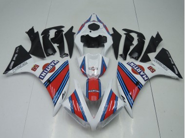 Carenado Moto Yamaha YZF 1000 R1 2012-2014 - Blanco Rojo Azul Negro Martini