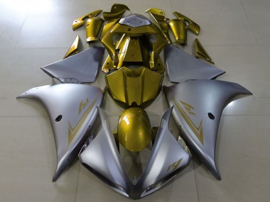 Carenado Moto Yamaha YZF 1000 R1 2012-2014 - Plata Mate Oro