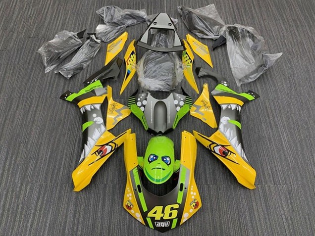 Carenado Moto Yamaha YZF 1000 R1 2015-2019 - Amarillo Verde Tiburón 46