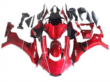 Carenados Moto Yamaha YZF 1000 R1 2015-2019 - Rojo Negro Blanco Raya