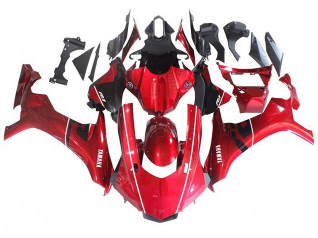 Carenados Moto Yamaha YZF 1000 R1 2015-2019 - Rojo Negro Blanco Raya