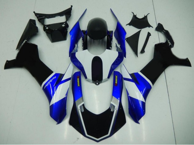 Carenado Moto Yamaha YZF 1000 R1 2015-2019 - Azul Blanco Negro