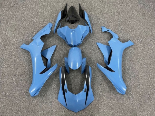 Carenado Moto Yamaha YZF 1000 R1 2015-2019 - Azul Claro Negro Brillante