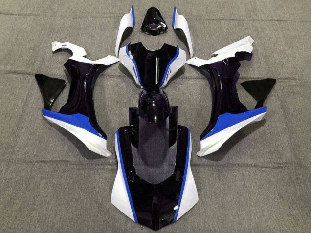 Carenado Moto Yamaha YZF 1000 R1 2015-2019 - Blanco Negro Brillante Azul