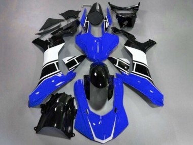 Carenados Moto Yamaha YZF 1000 R1 2015-2019 - Azul Blanco Negro Brillante
