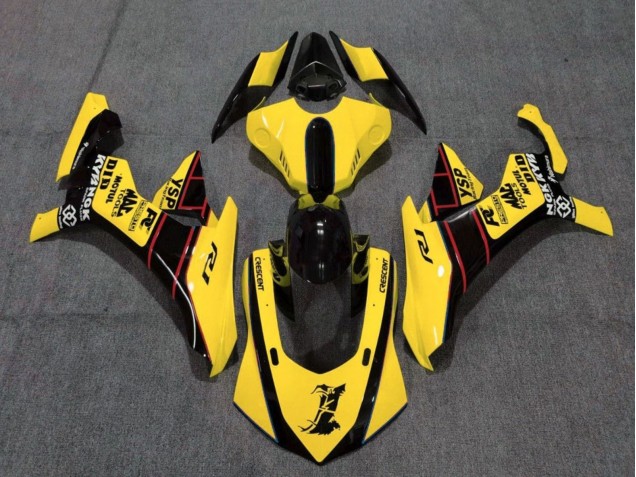 Carenado Moto Yamaha YZF 1000 R1 2015-2019 - Amarillo Rojo Negro
