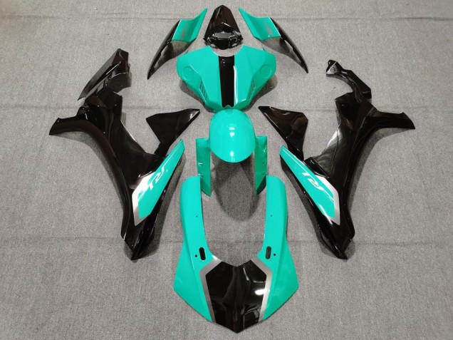 Carenado Moto Yamaha YZF 1000 R1 2015-2019 - Turquesa Azul Negro Brillante