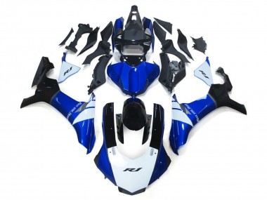 Carenado Moto Yamaha YZF 1000 R1 2015-2019 - Blanco Azul Negro