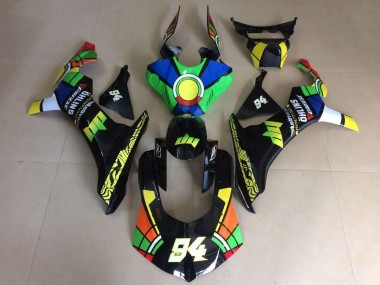 Carenado Moto Yamaha YZF 1000 R1 2015-2019 - Verde Azul Amarillo Negro Rojo RuedaColores 94