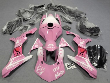 Carenado Moto Yamaha YZF 1000 R1 2020-2025 - Rosa Blanco Kirby