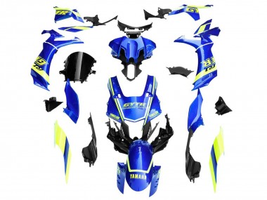 Carenado Moto Yamaha YZF 1000 R1 2020-2025 - Azul Amarillo Blanco GYTR
