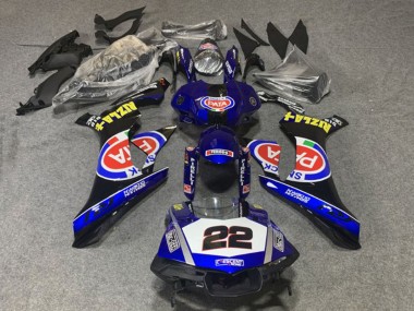 Carenado Moto Yamaha YZF 1000 R1 2020-2025 - Azul Blanco Negro Rojo Pata