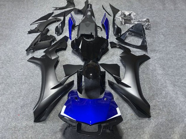 Carenado Moto Yamaha YZF 1000 R1 2020-2025 - Negro Brillante Negro Mate Azul